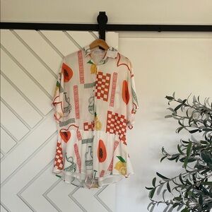 Petal & Pup Sebastian Fruit Print Romper